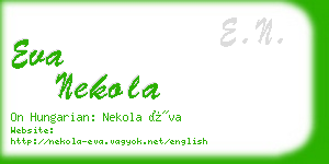 eva nekola business card
